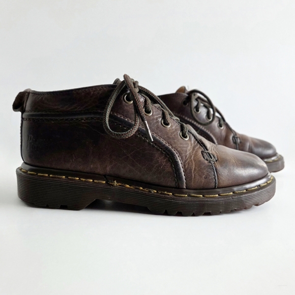 Dr Martens Vintage Lace-Up Brown Leather Shoes, Lug Sole UK 4, US Womens 6-6.5 - Picture 11 of 16